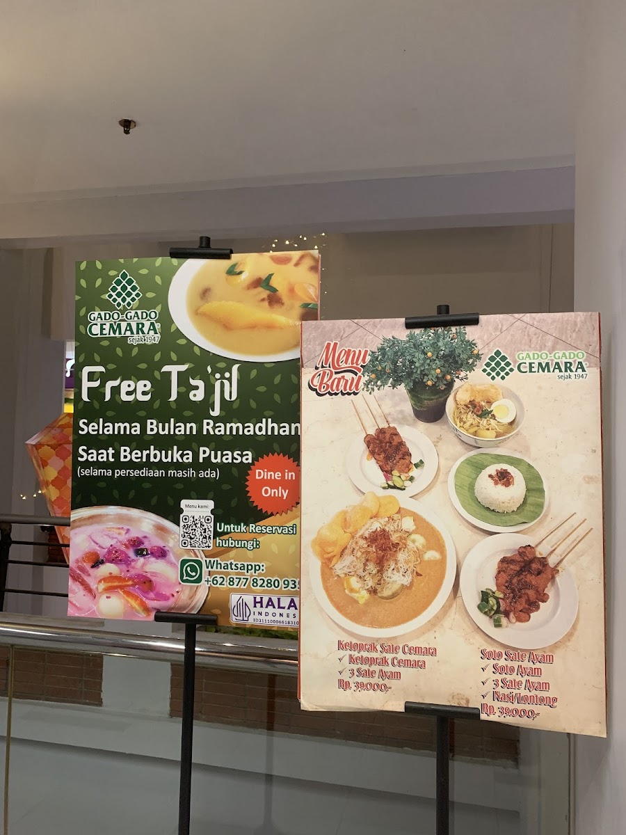 Menu Gado Gado Cemara Setiabudi One-1