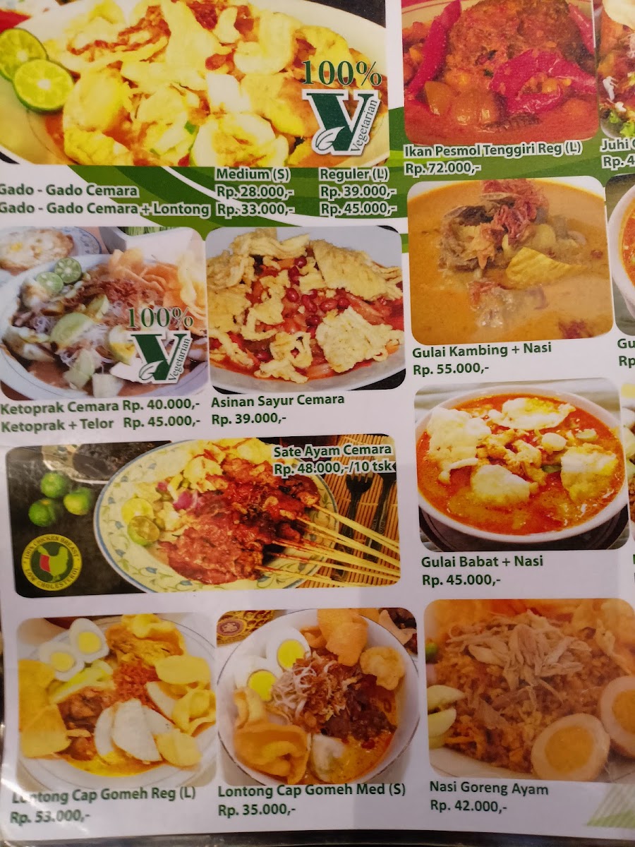 Menu Gado Gado Cemara Setiabudi One-9