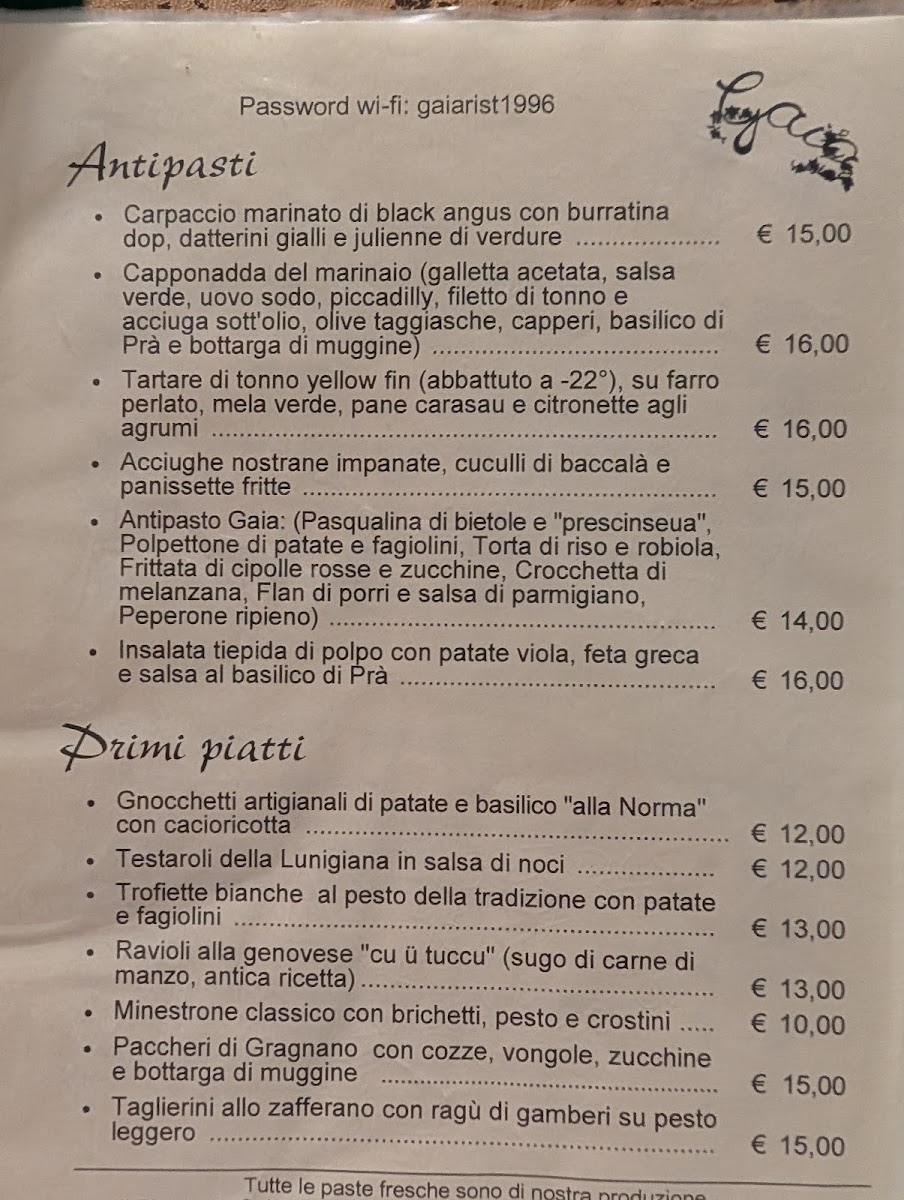 Menu Gaia Vini & Cucina-1