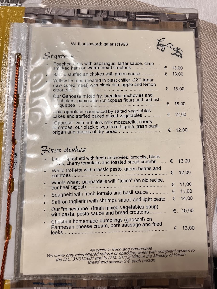 Menu Gaia Vini & Cucina-8