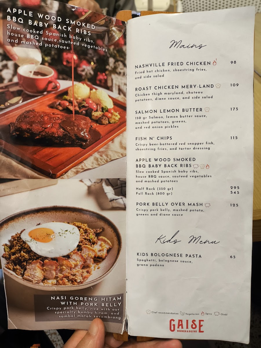 Menu Gaise Brunch & Bistro Pik-1