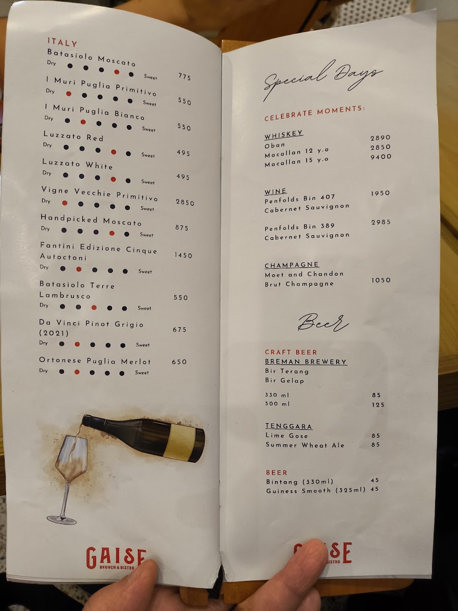 Menu Gaise Brunch & Bistro Pik-3
