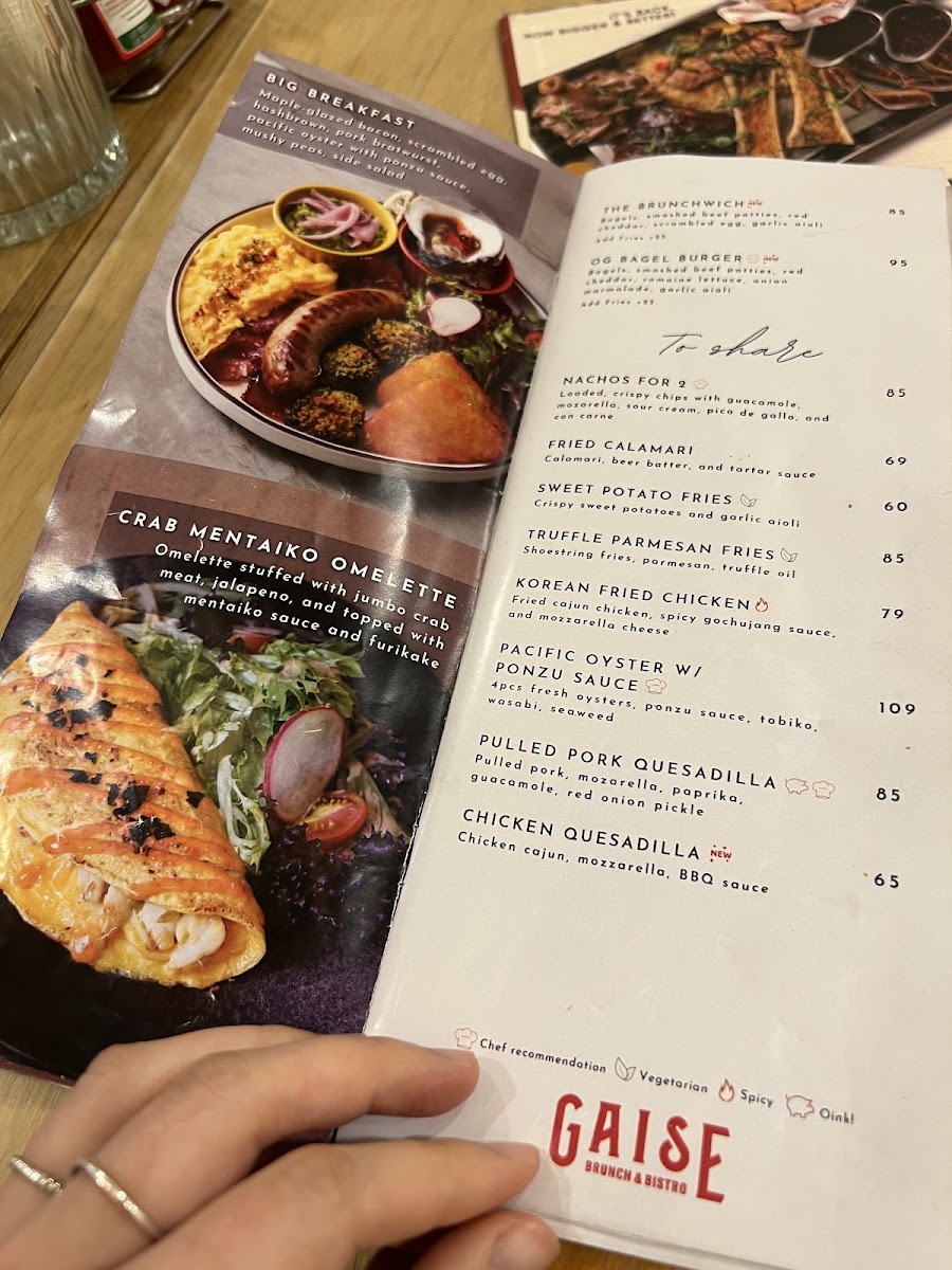 Menu Gaise Brunch & Bistro Pik-6