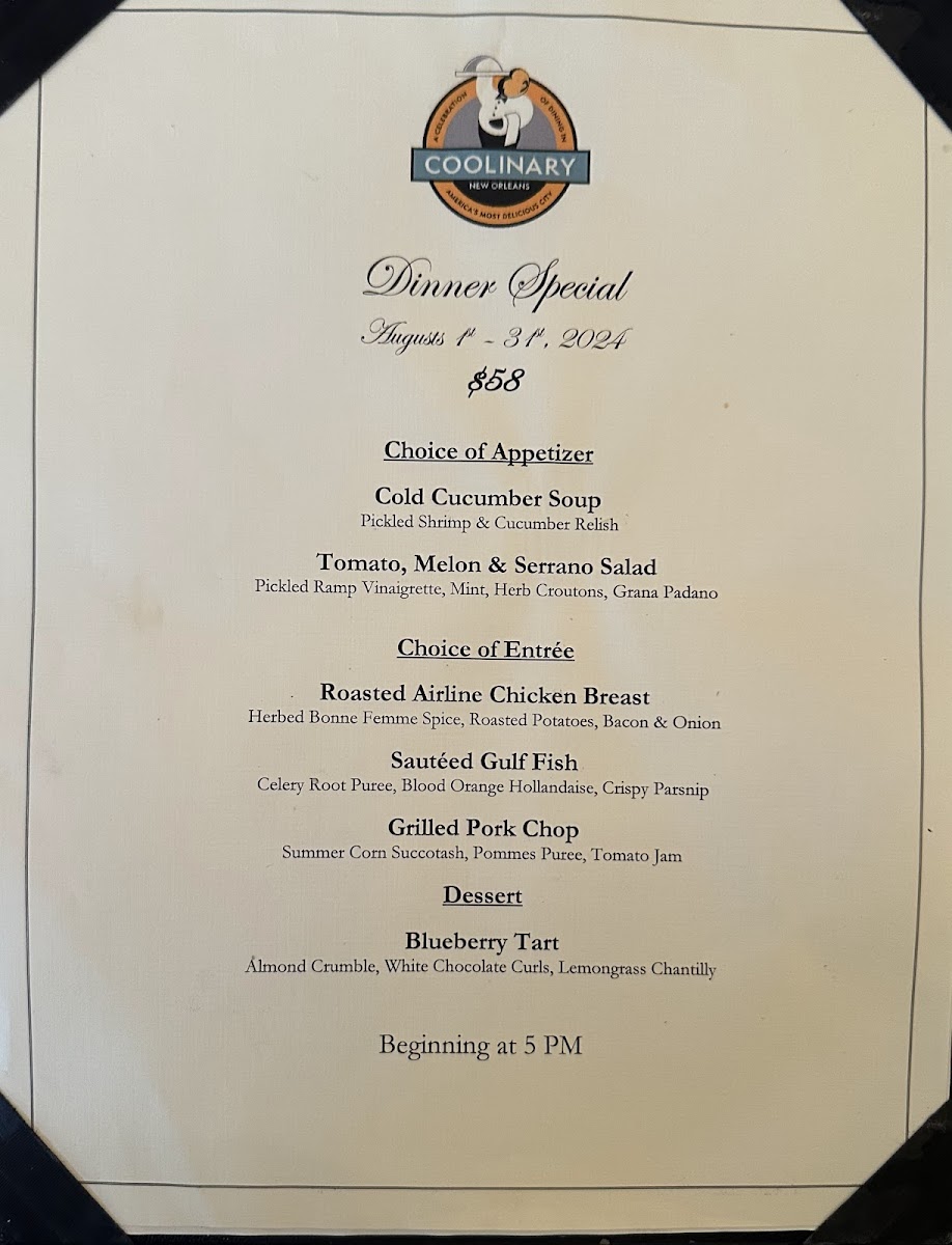 Menu Galatoire's-4