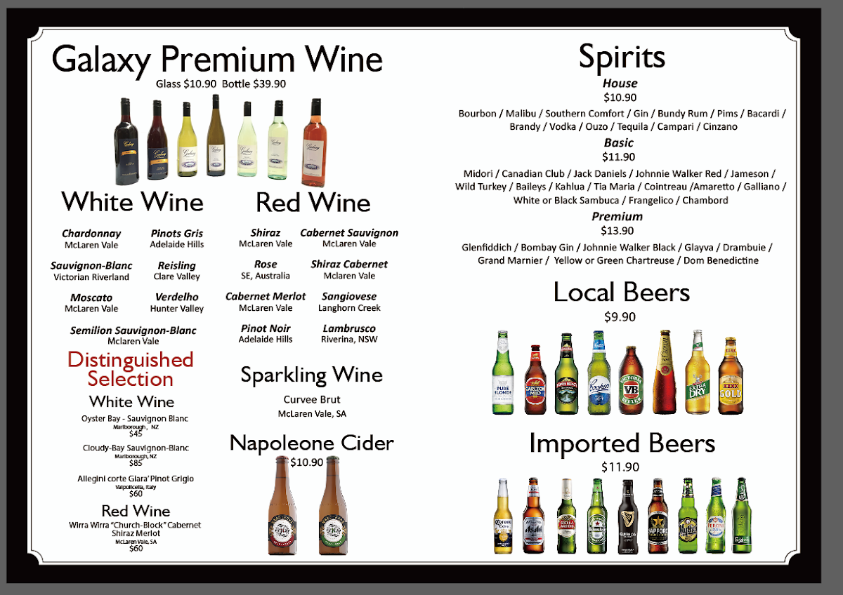Menu Galaxy Seafood And Mediterranean Restaurant-1