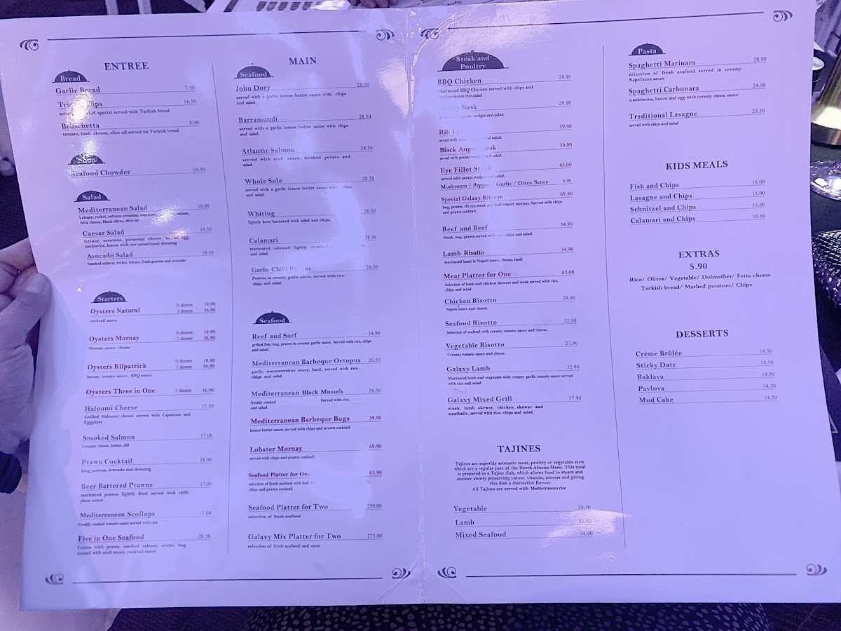 Menu Galaxy Seafood And Mediterranean Restaurant-4