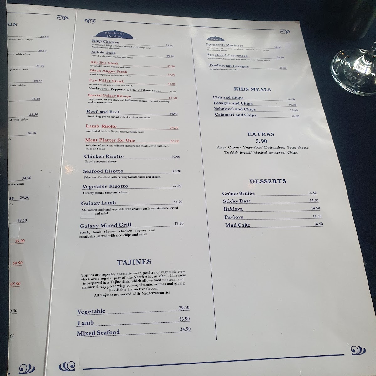 Menu Galaxy Seafood And Mediterranean Restaurant-6