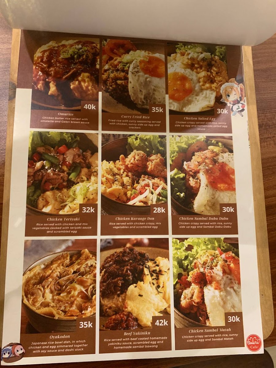 Menu Galeri Cafe & Toy's Gallery-1