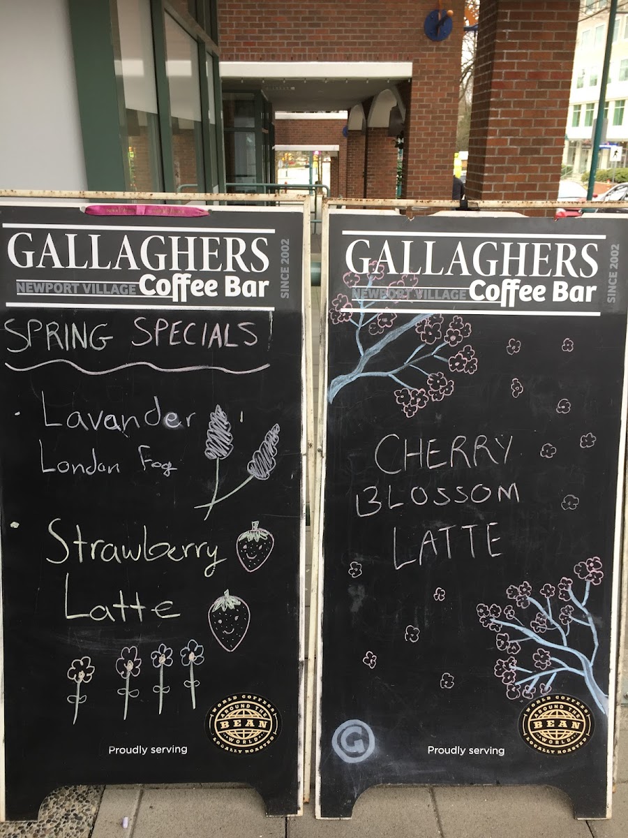 Menu Gallagher's Coffee Bar & Cafe-4
