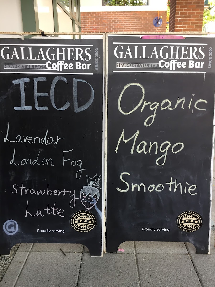 Menu Gallagher's Coffee Bar & Cafe-5