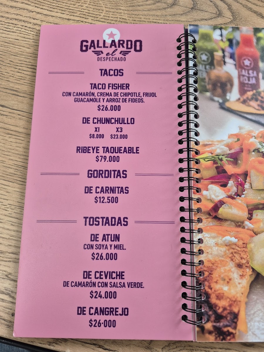 Menu Gallardo El Despechado-5