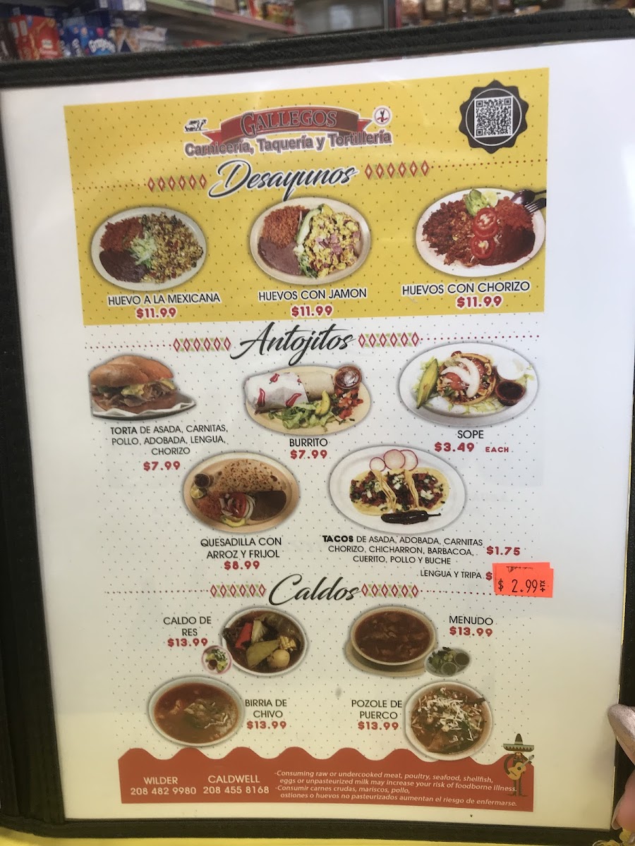 Menu Gallegos Meat Market-4
