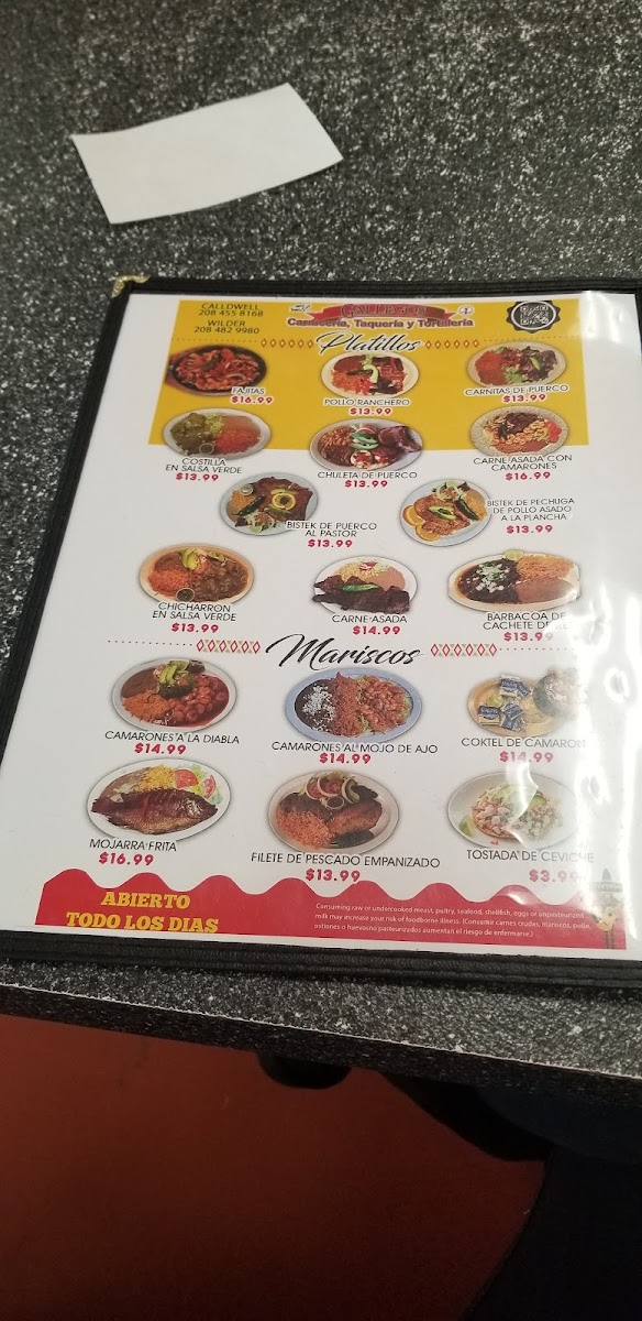 Menu Gallegos Meat Market-9