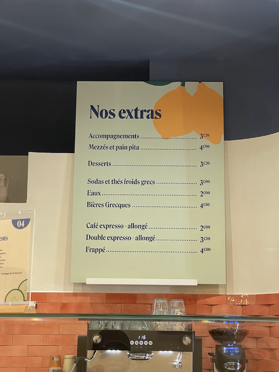 Menu Gallika Bordeaux - Restaurant Grec-1