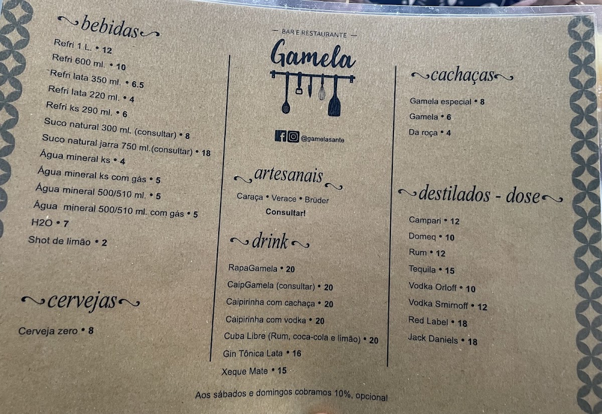 Menu Gamela-2