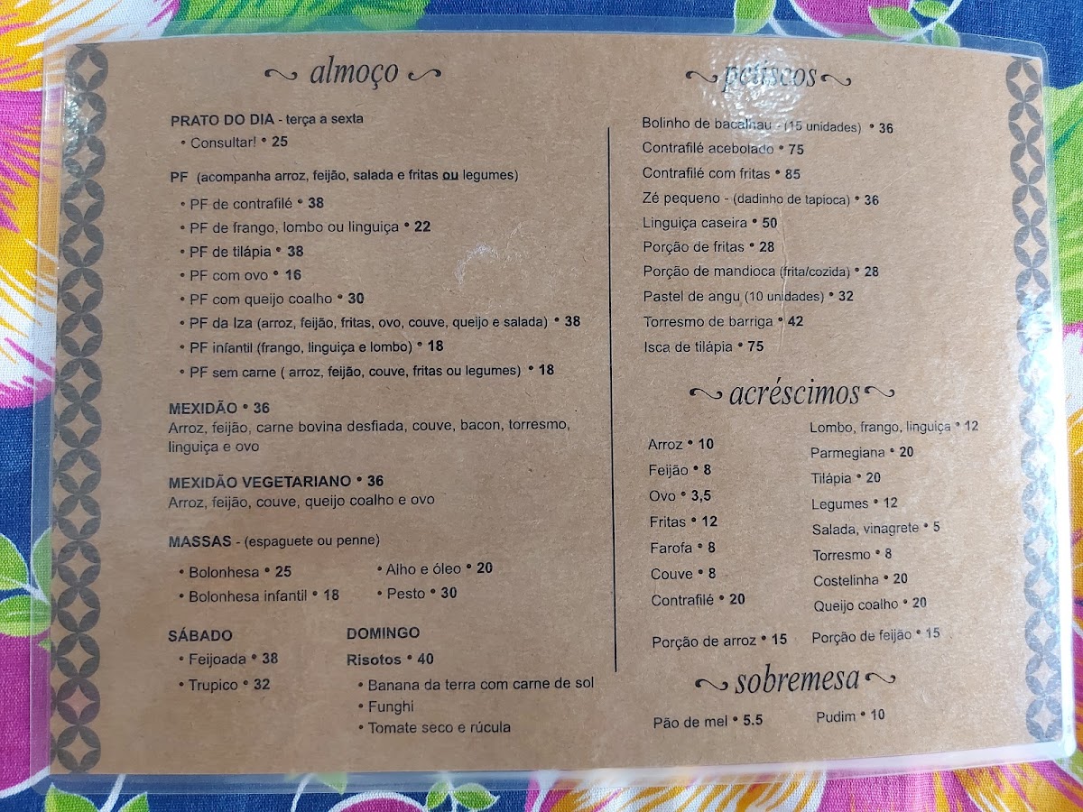 Menu Gamela-7