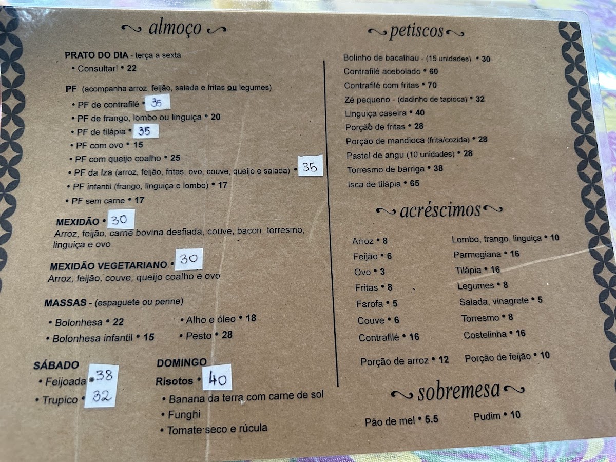 Menu Gamela-8