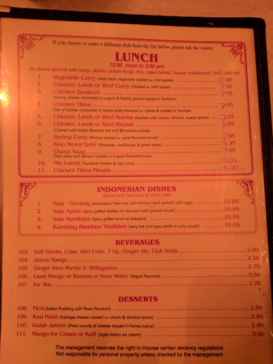 Menu Gandhi Cafe-5