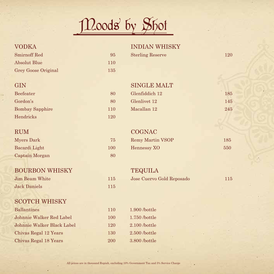 Menu Ganesha Ek Sanskriti Ubud (Traditional Indian Cuisine & Bar)-4