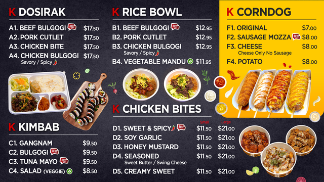 Menu Gangnam & Coco Red Deer-1
