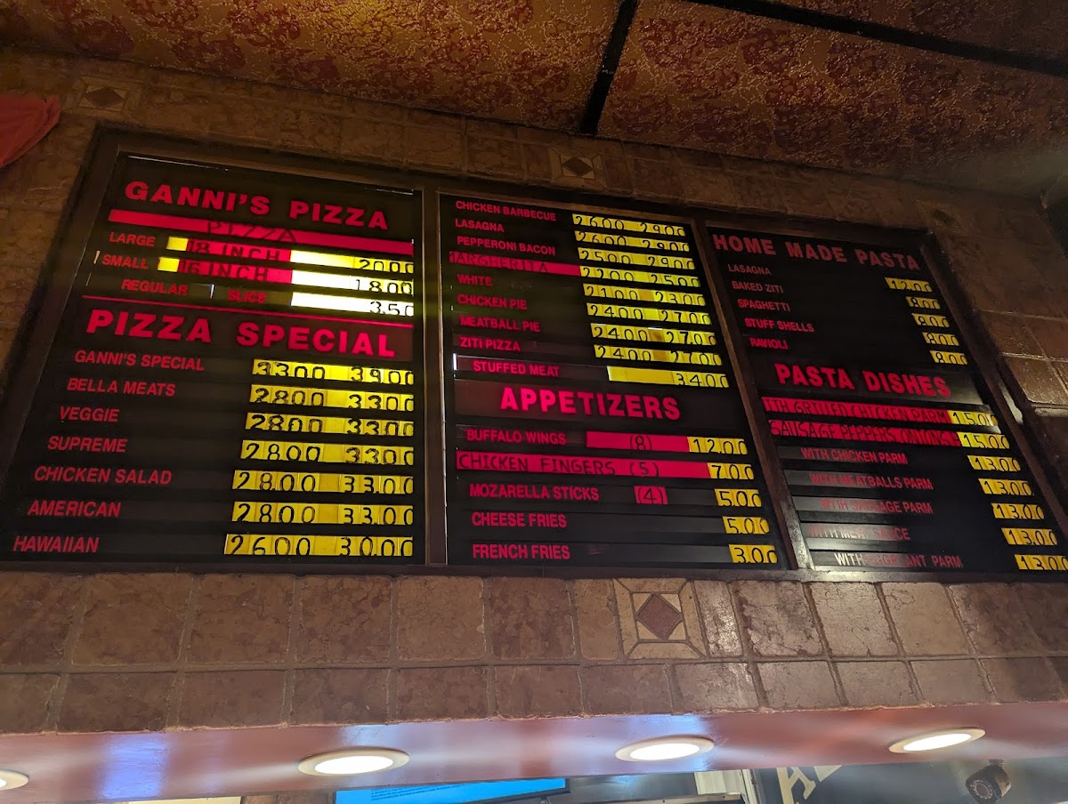 Menu Ganni's Pizzeria-2