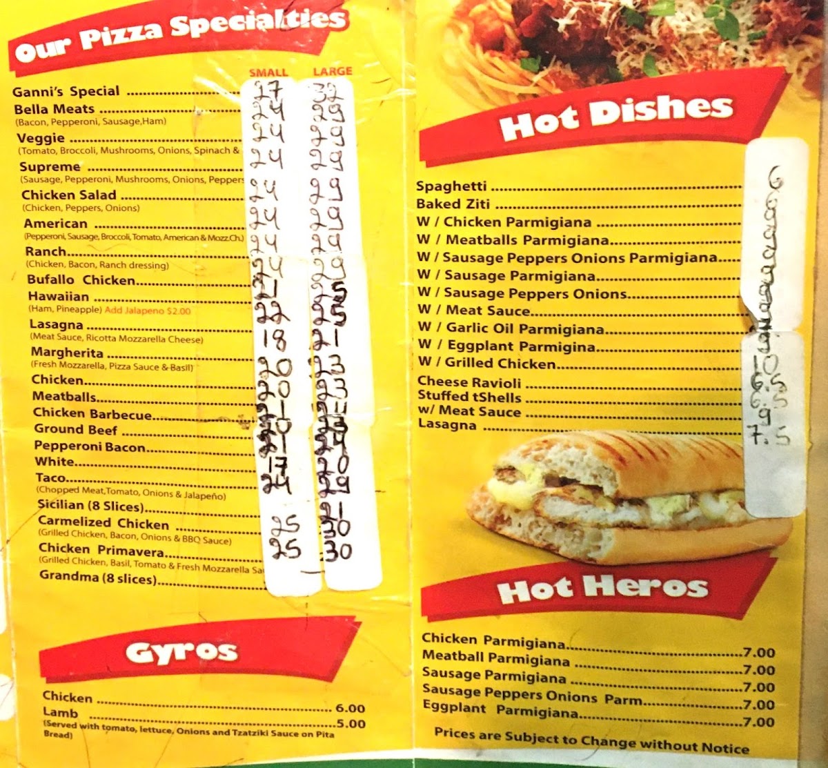 Menu Ganni's Pizzeria-5