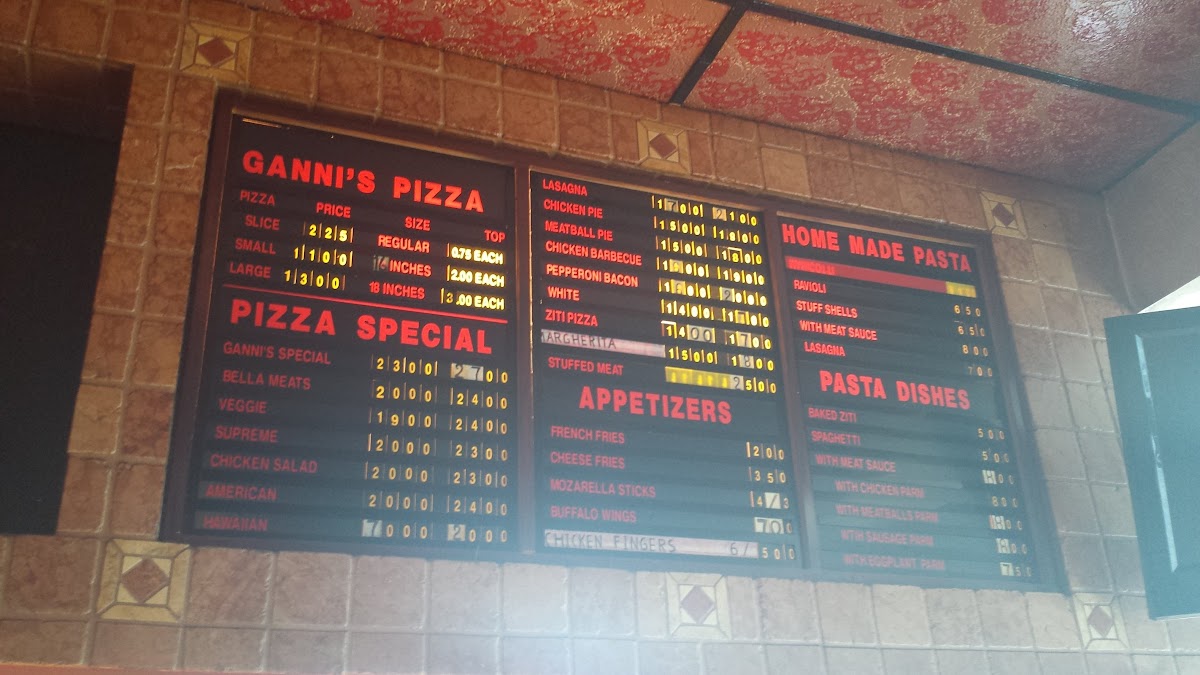 Menu Ganni's Pizzeria-7