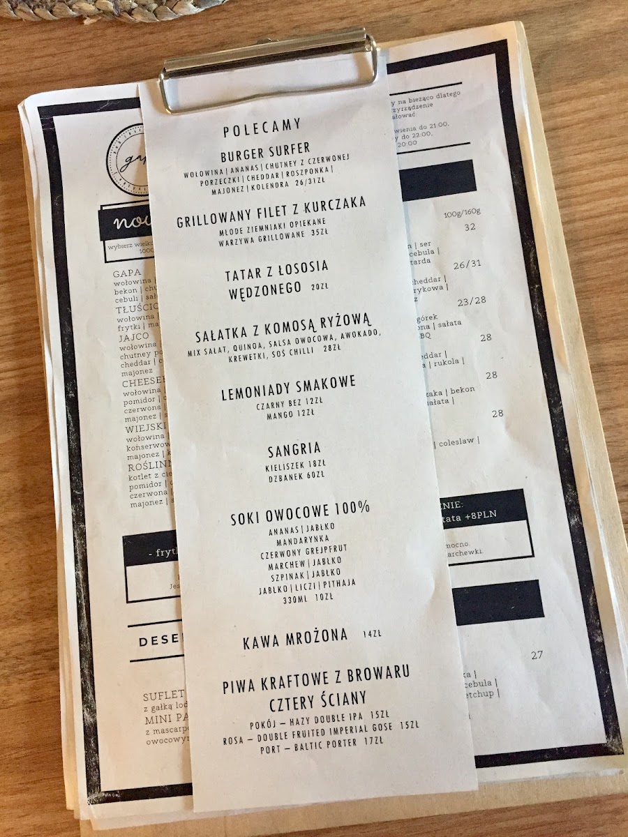 Menu Gapa - Restauracja I Pub-3