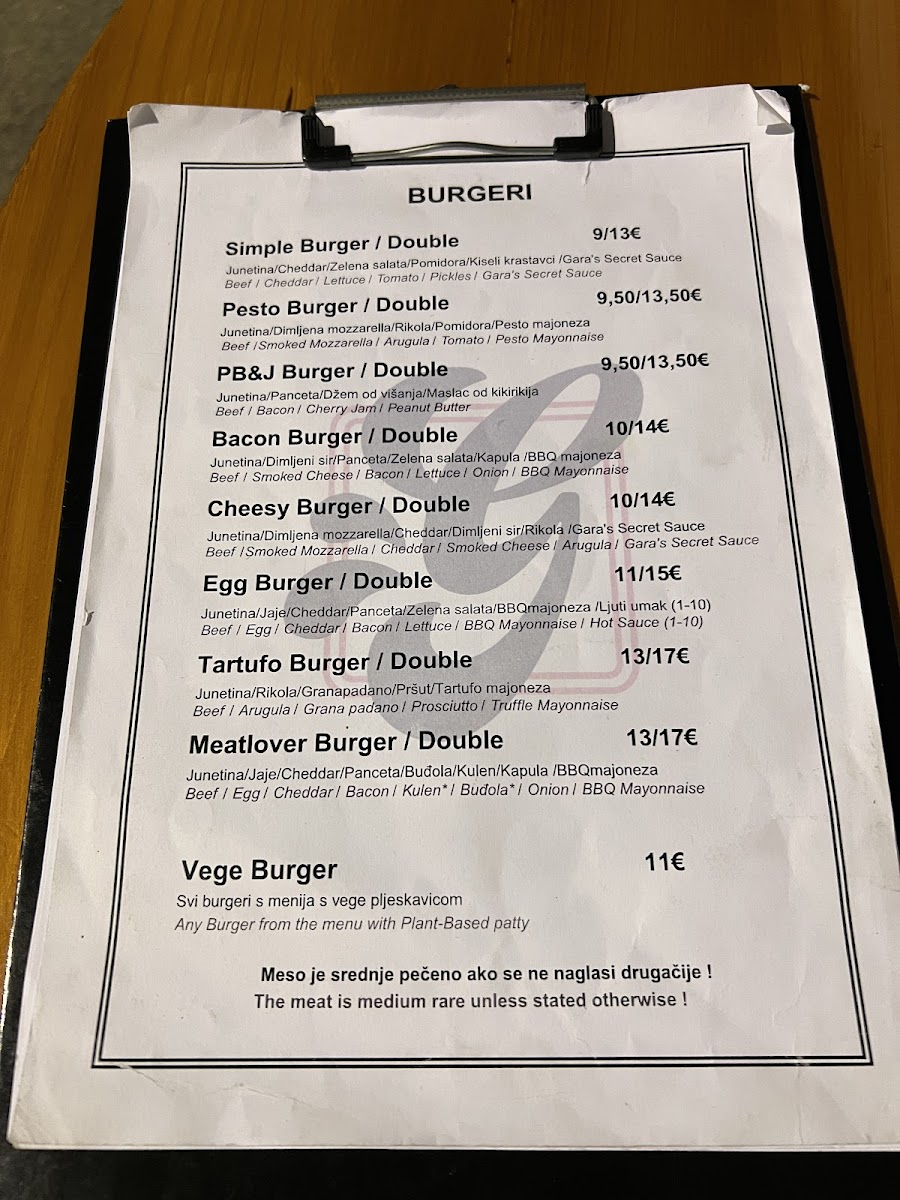 Menu Gara Burger House-8