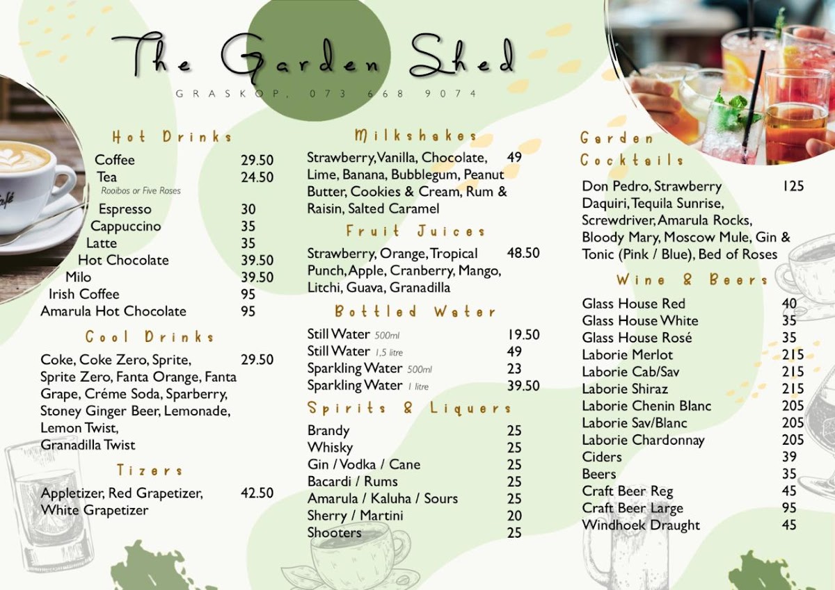 Menu Garden Shed Restaurant-2