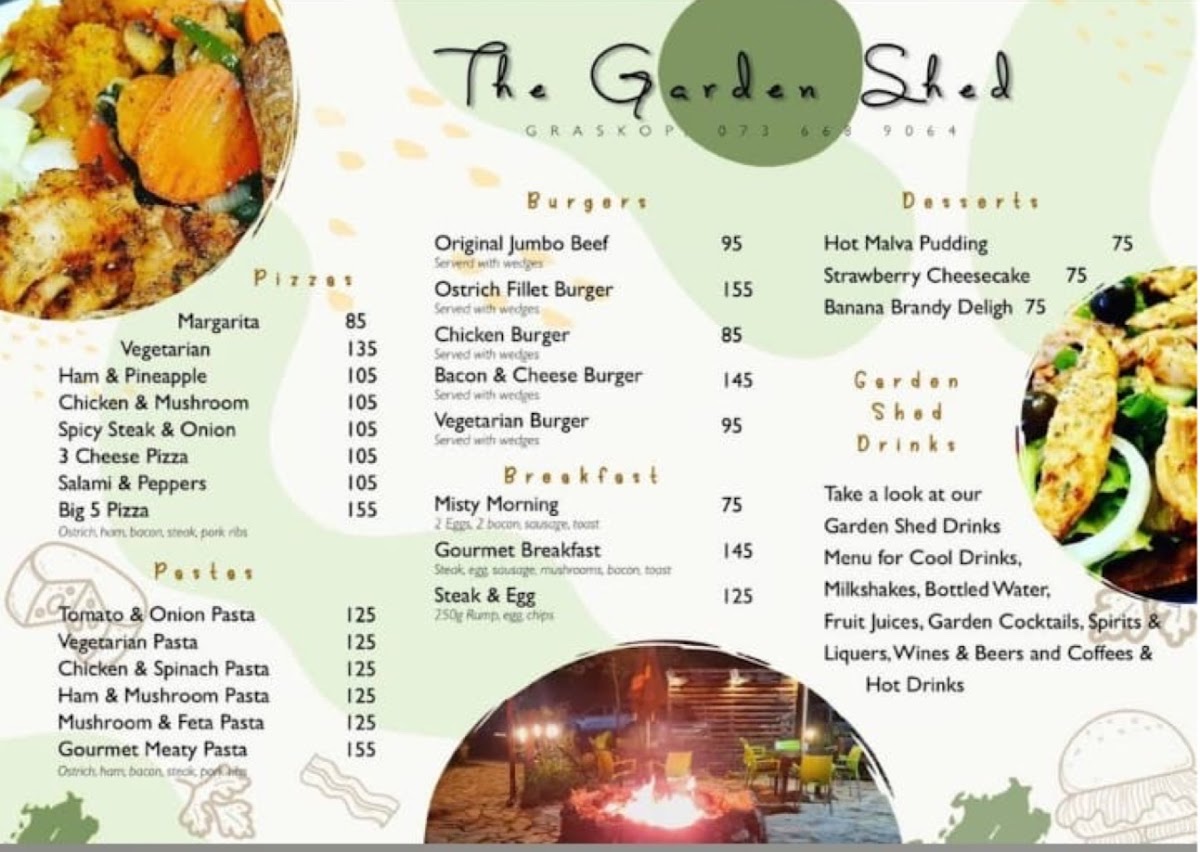 Menu Garden Shed Restaurant-8