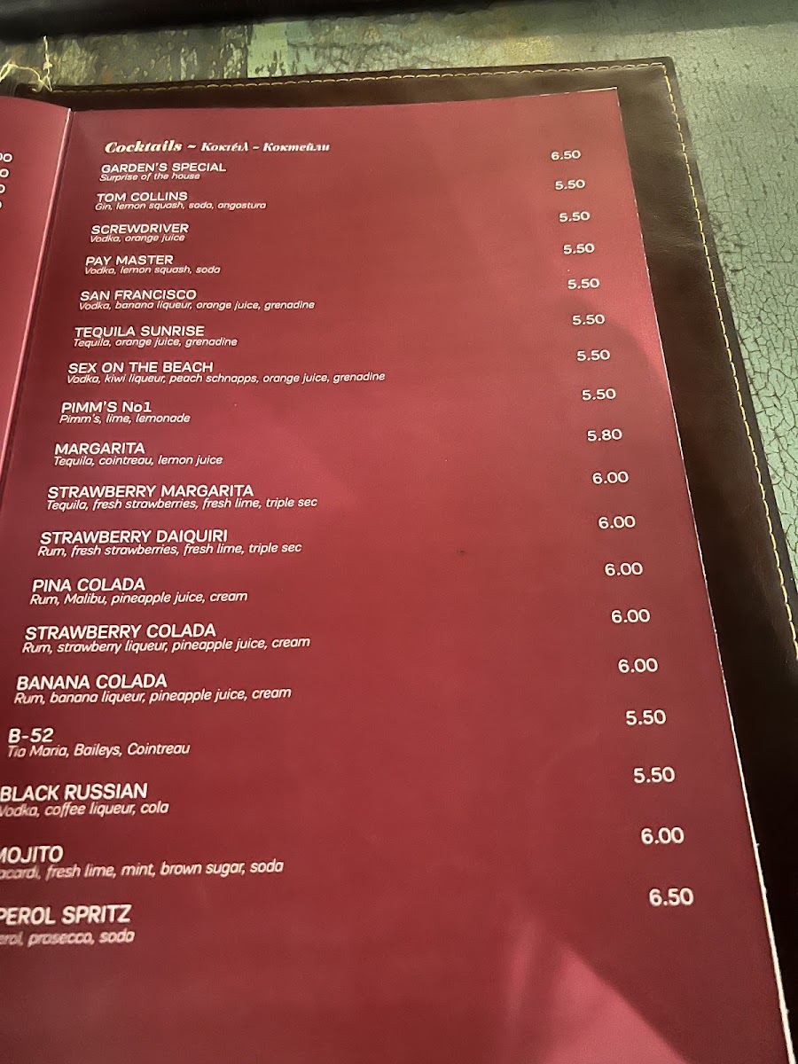Menu Gardens Restaurant-10