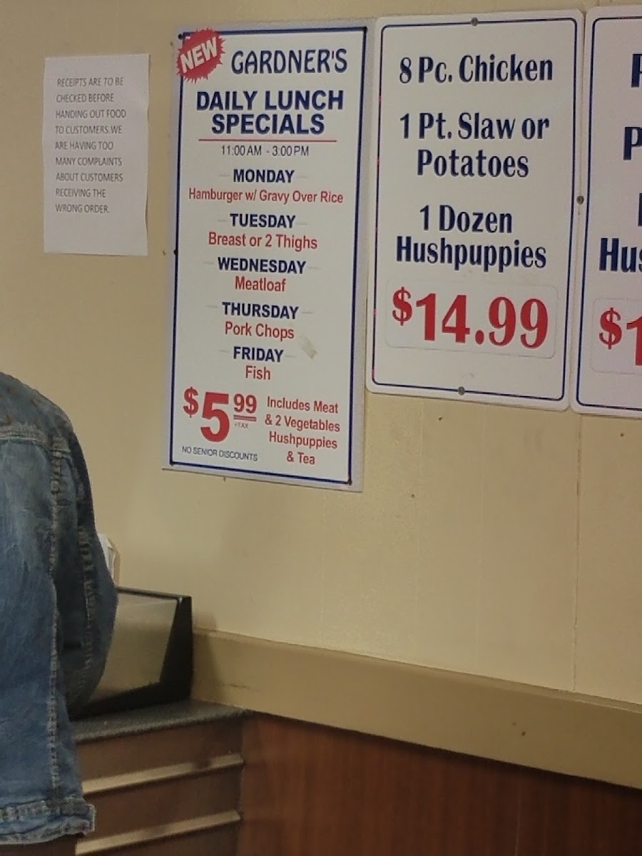 Menu Gardner's Barbecue Buffet 301 Flagship Store-4