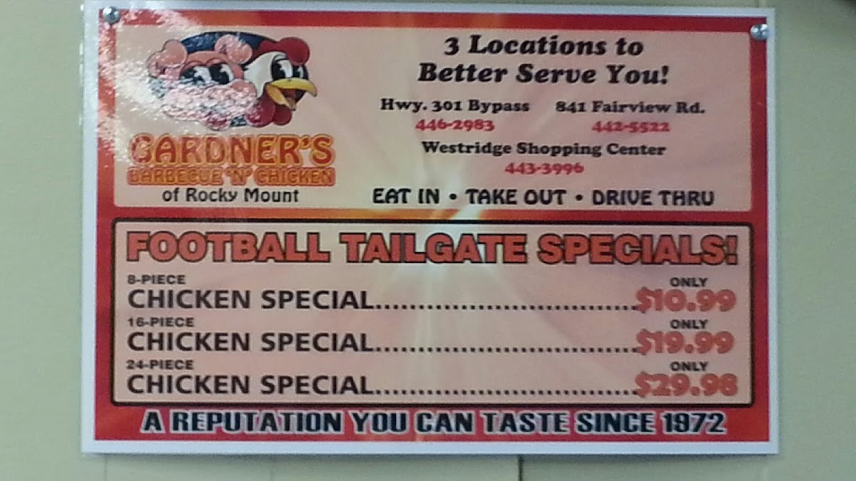 Menu Gardner's Barbecue Fairview Road-10