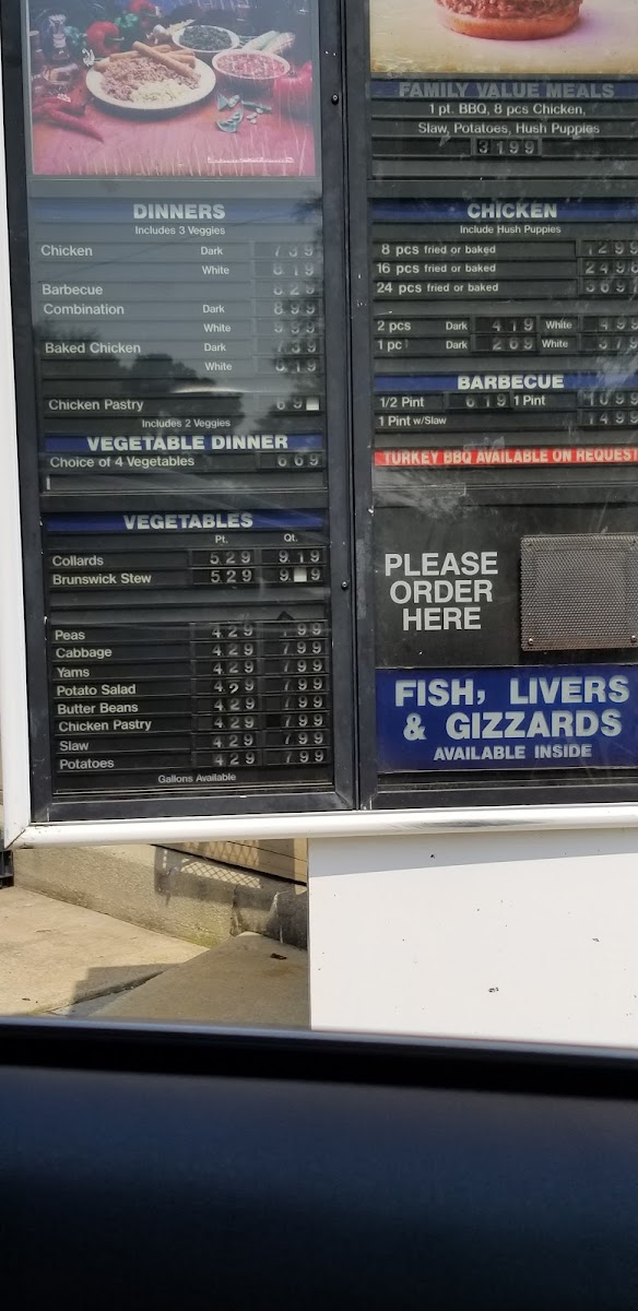 Menu Gardner's Barbecue Fairview Road-5