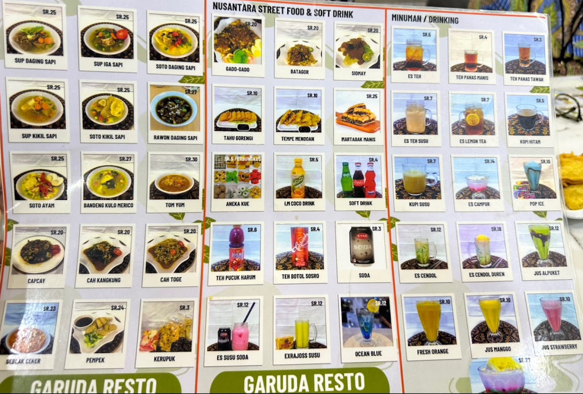 Menu Garuda Restaurant-1