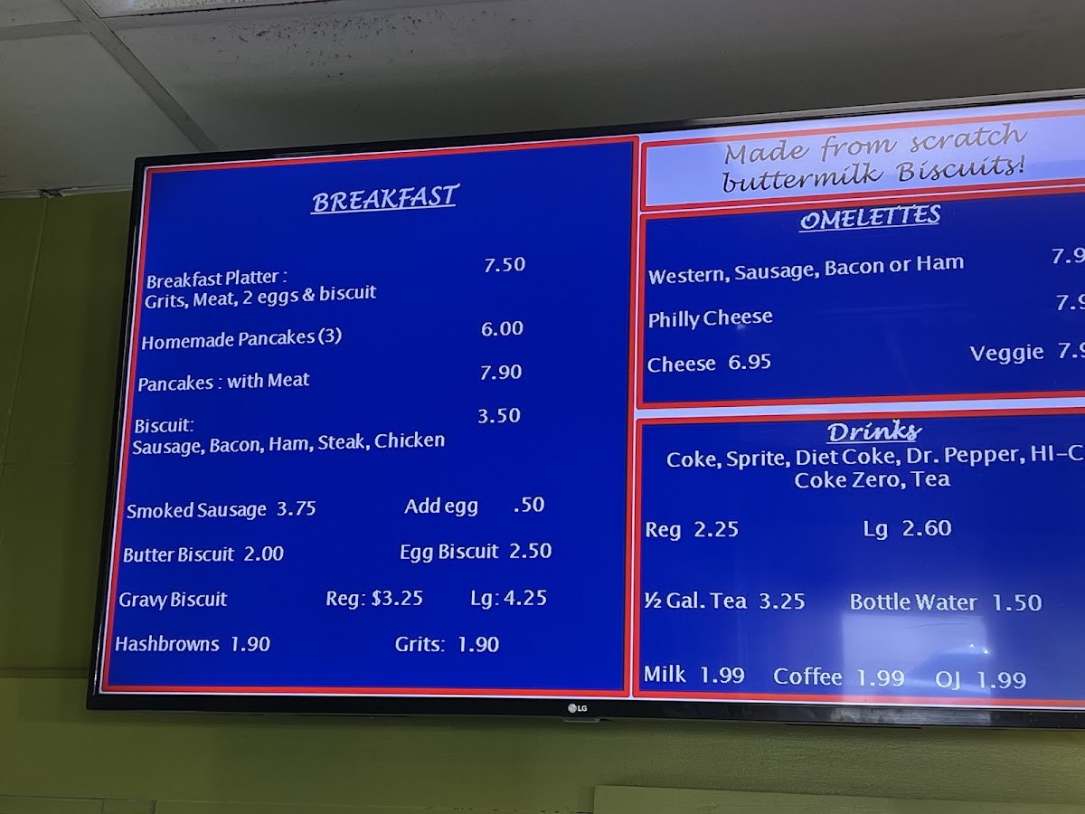 Menu Gary's Hamburgers-1