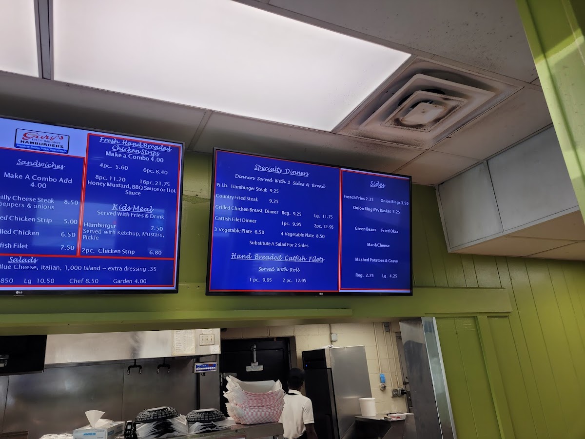 Menu Gary's Hamburgers-5