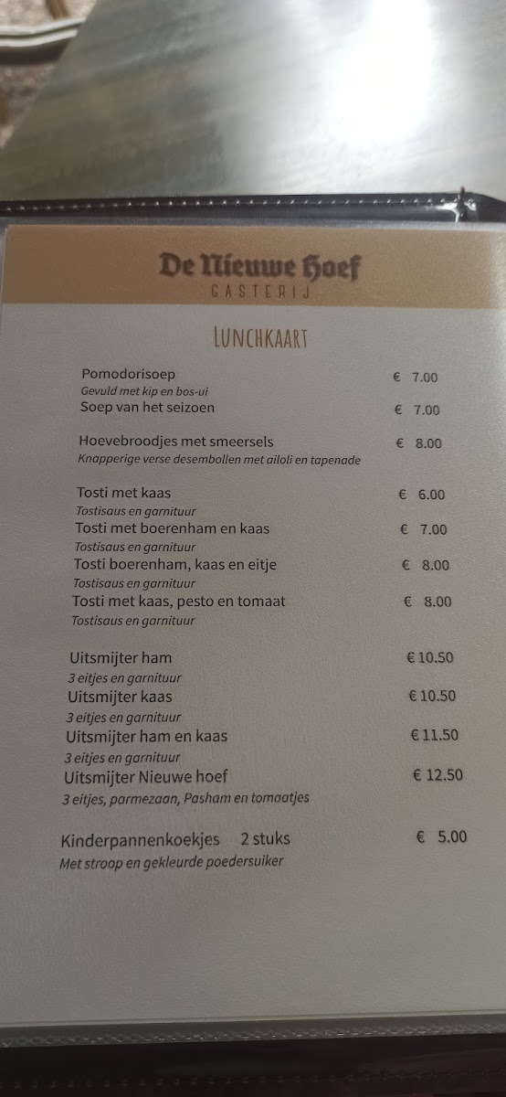 Menu Gasterij De Nieuwe Hoef-4