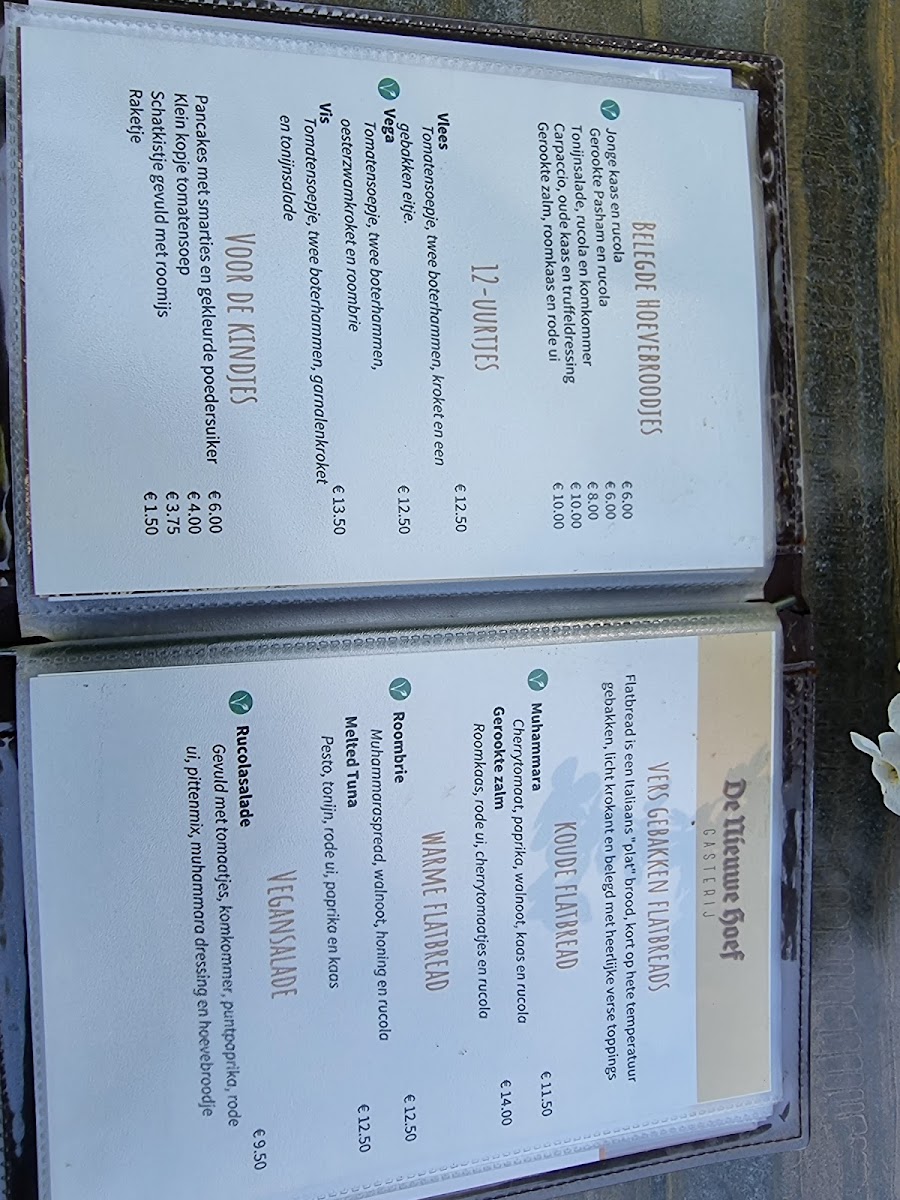 Menu Gasterij De Nieuwe Hoef-5