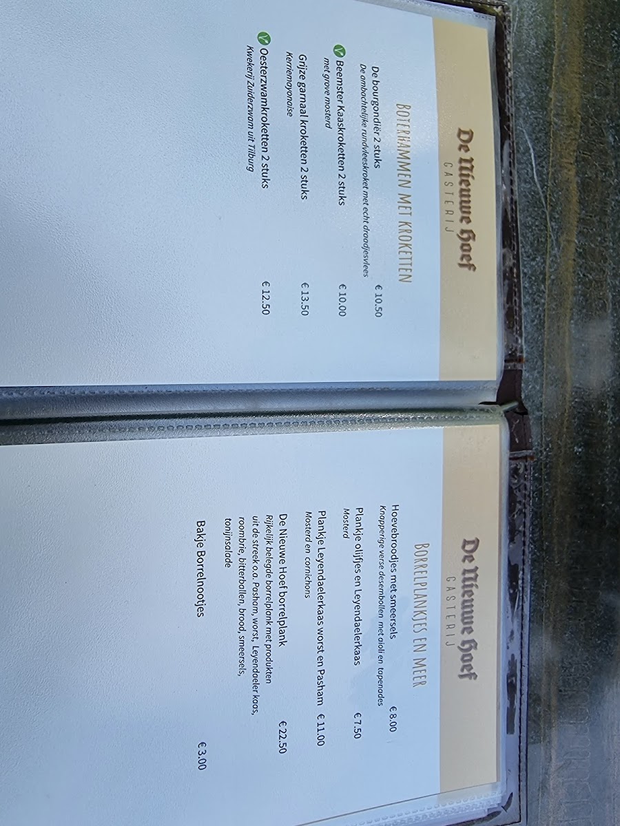 Menu Gasterij De Nieuwe Hoef-7