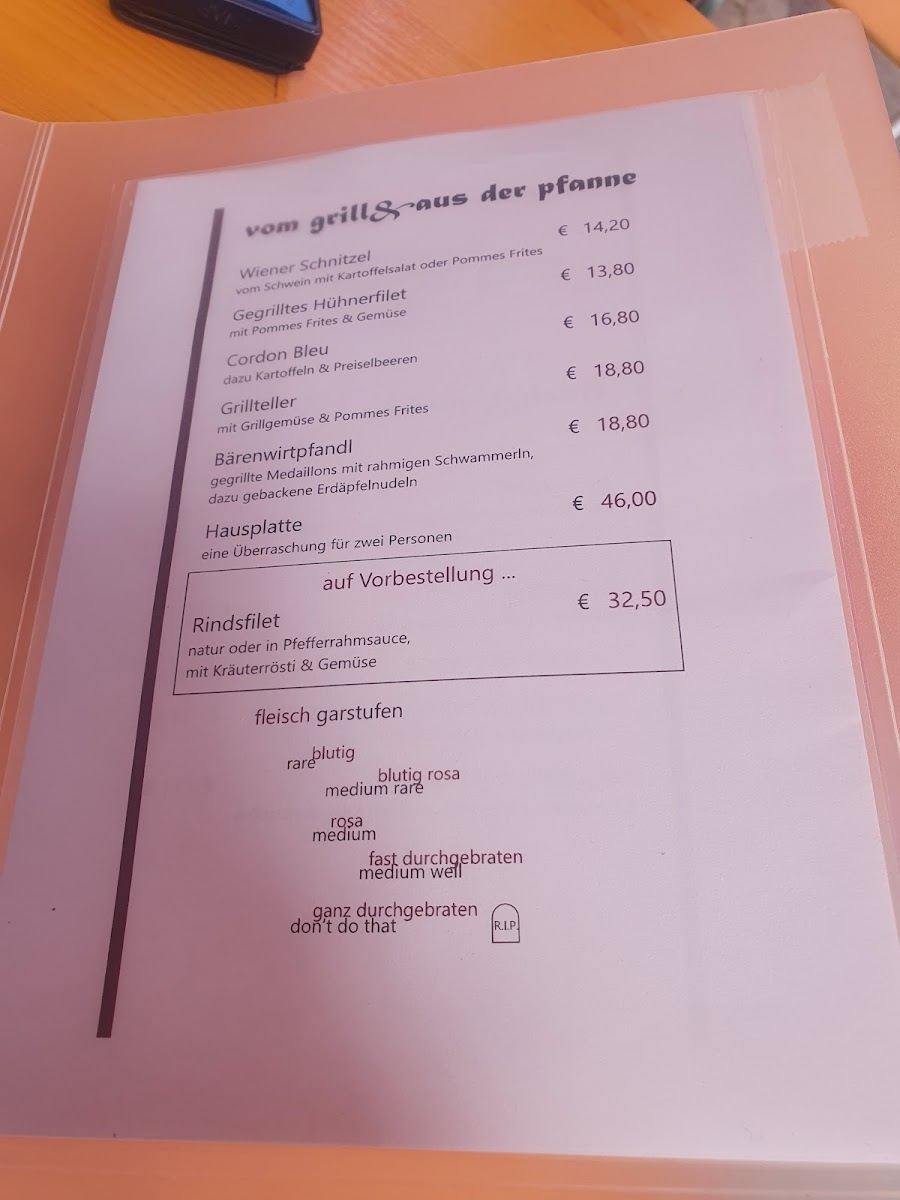 Menu Gasthaus Bärenwirt-3
