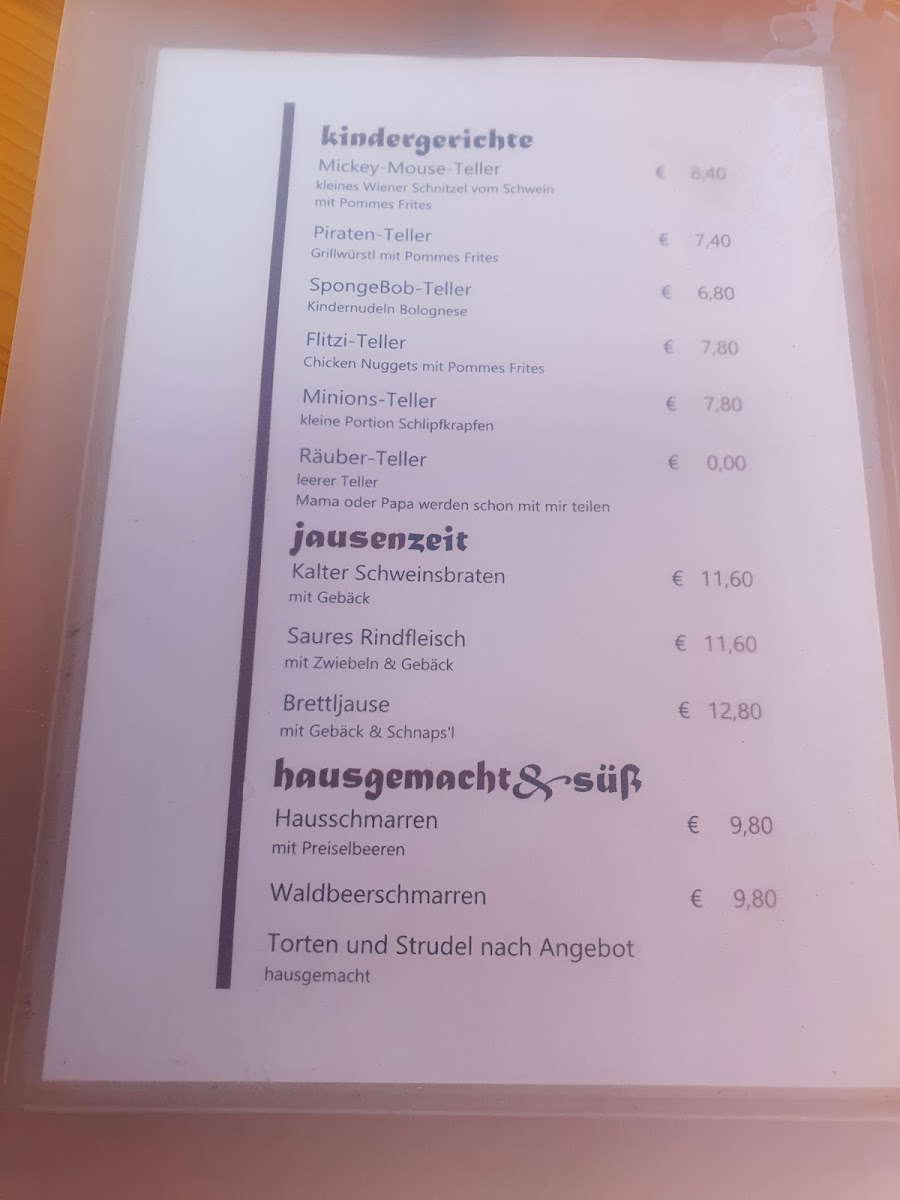 Menu Gasthaus Bärenwirt-9