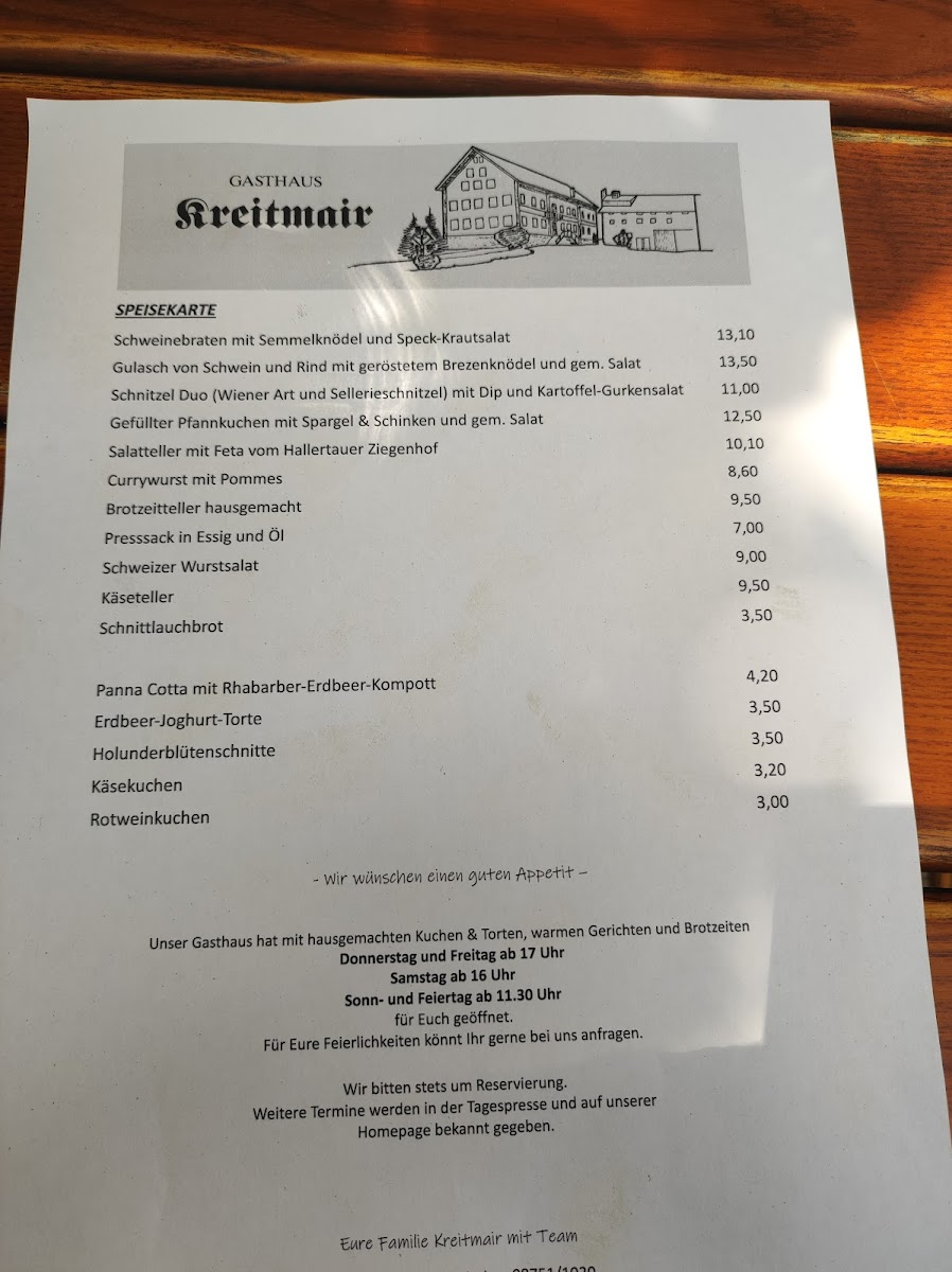 Menu Gasthaus Kreitmair-3