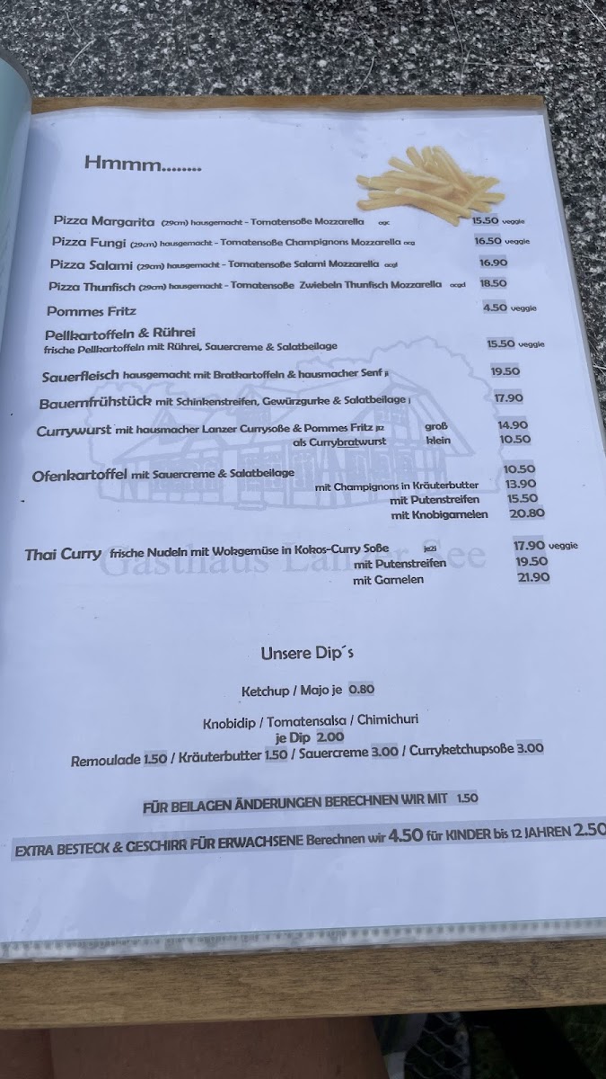 Menu Gasthaus Lanzer See-1