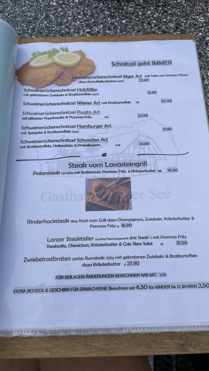 Menu Gasthaus Lanzer See-2