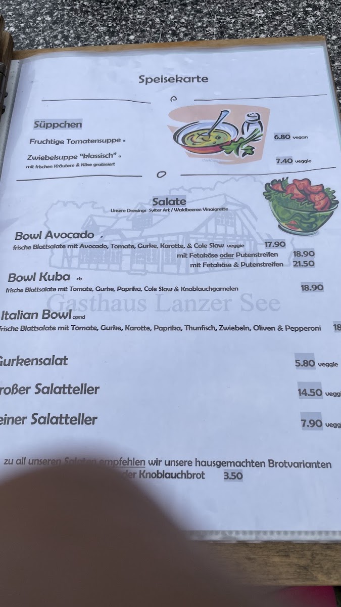 Menu Gasthaus Lanzer See-5