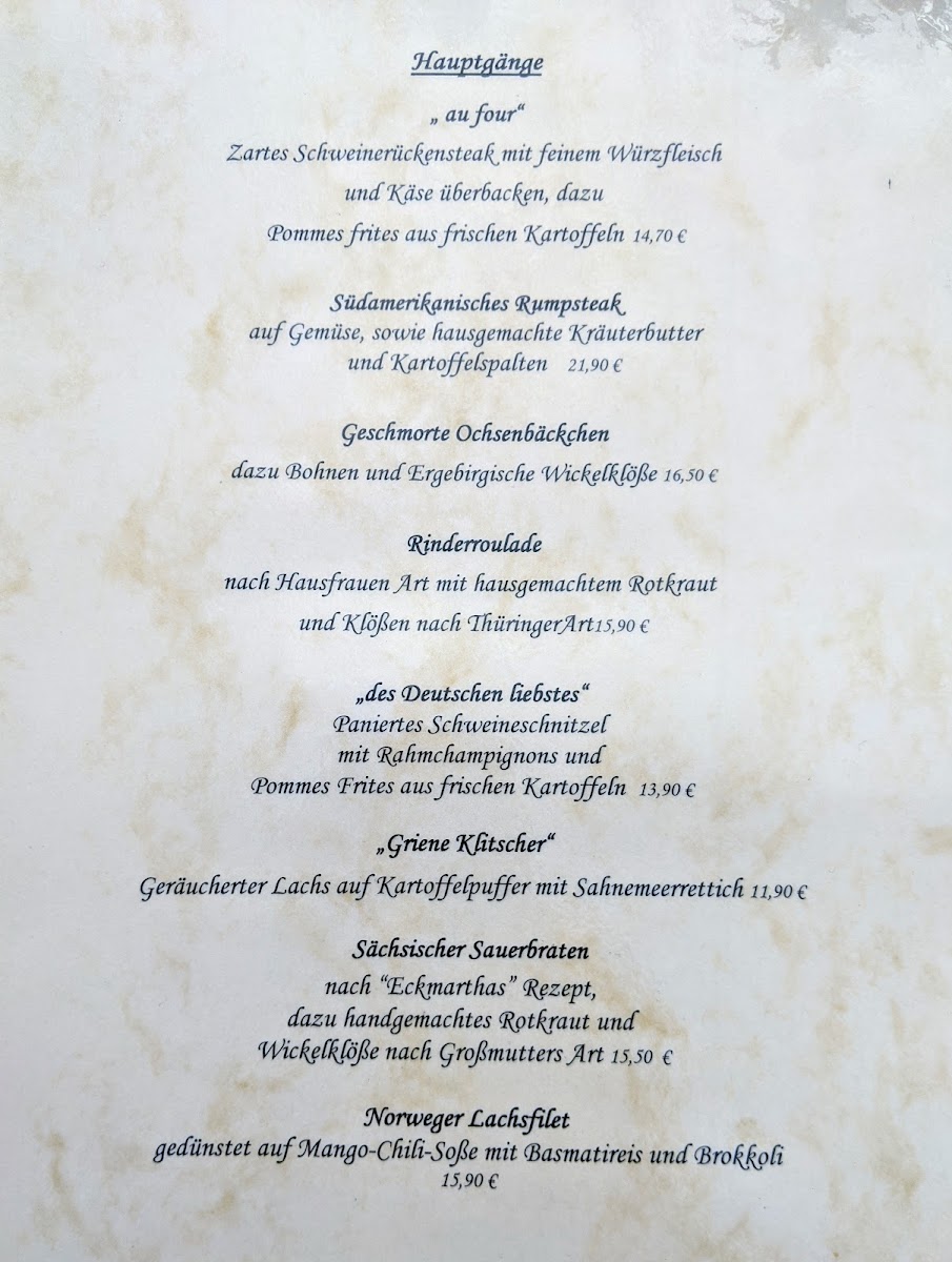 Menu Gasthaus & Pension 'zum Deutschen Eck' - Sascha Hösel-2