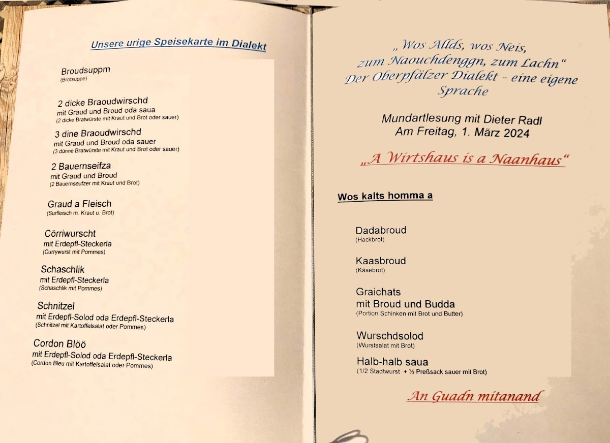 Menu Gasthaus Schmidt-1