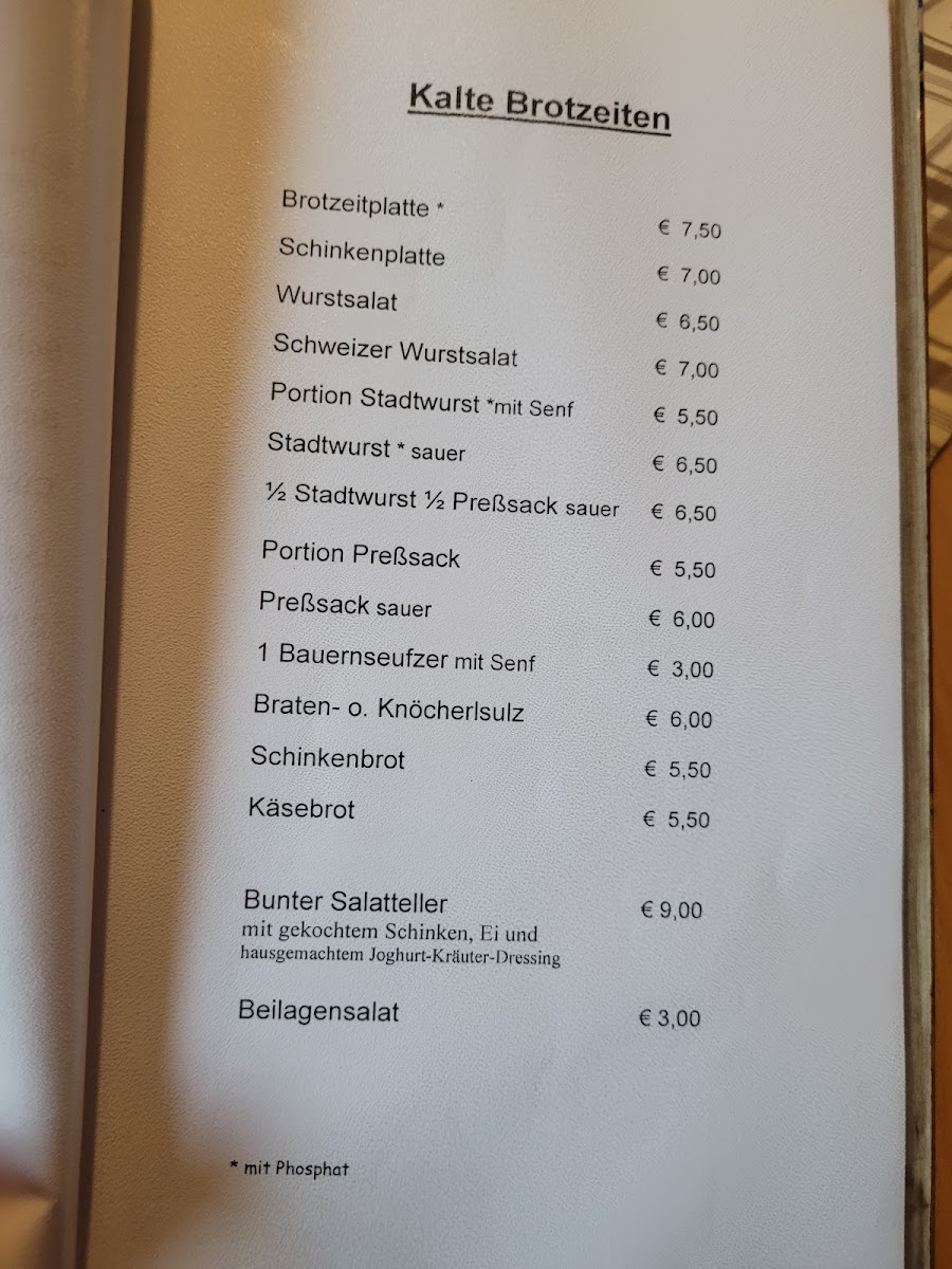 Menu Gasthaus Schmidt-5